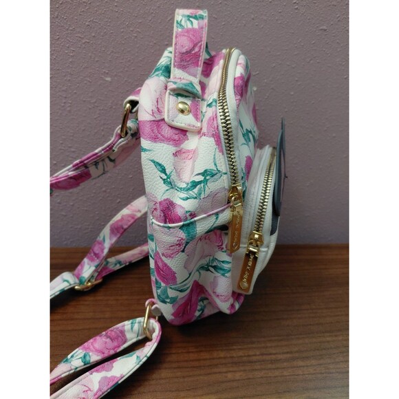 Betsey Johnson Husky Dog Floral Mini Backpack - Picture 2 of 15